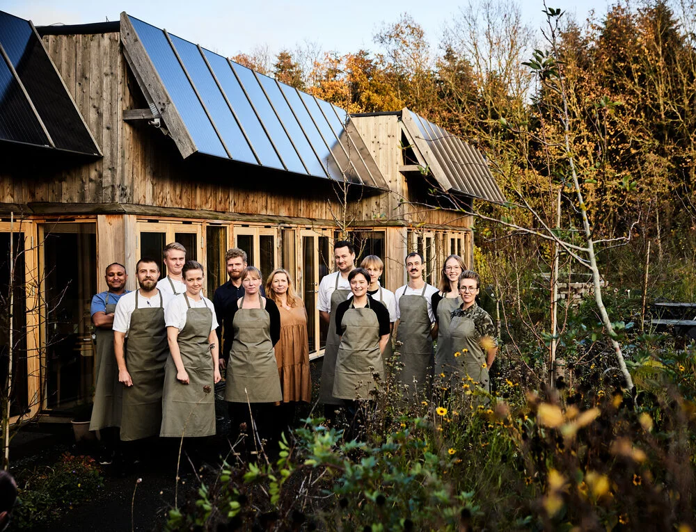   RESTAURANT MOMENT  
  HYPER LOCAL VEGETARIAN   
  40 kilometers outside Aarhus, down small winding roads a husband and wife duo created Denmark’s perhaps most innovative and charming dining experience.  