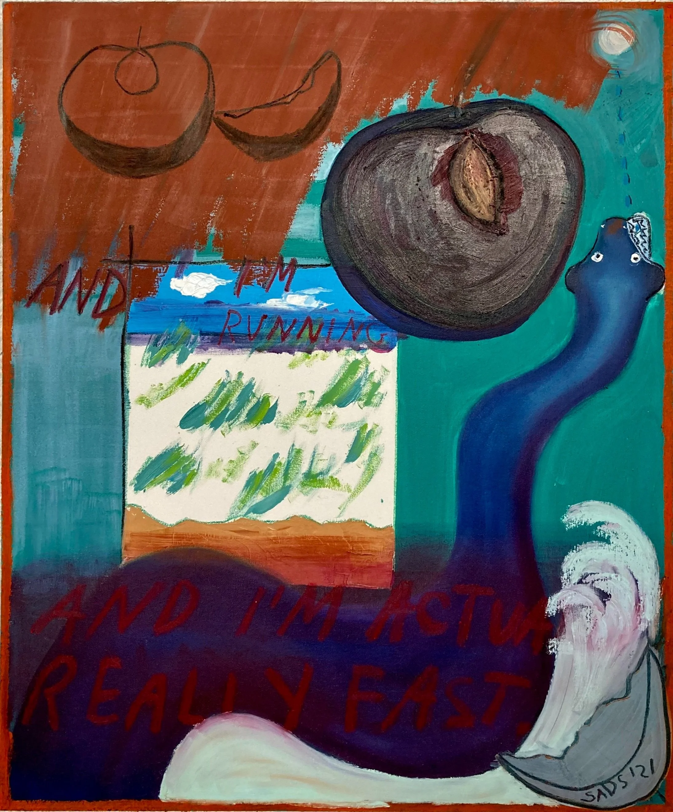 plum dream, 20x24", $75