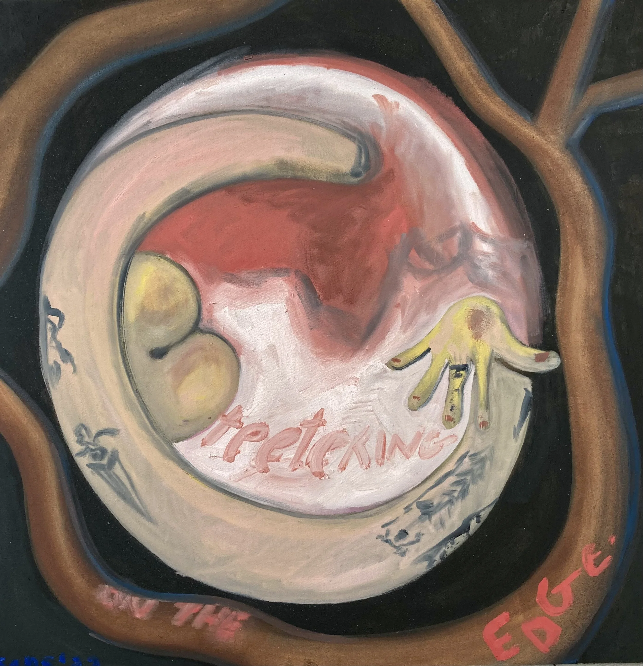 on the edge, 24x24"?, $75