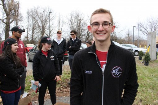 SGA President Taylor Frey '17 poses for the camera.