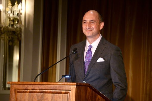 Adam Goodheart introduces President Sheila Bair.