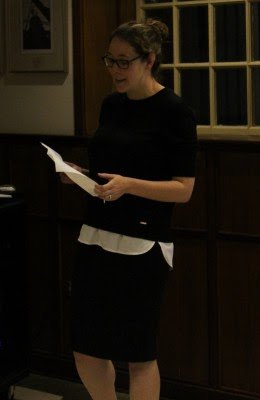 Dr. Markoski introduced Mary Savig before the lecture.