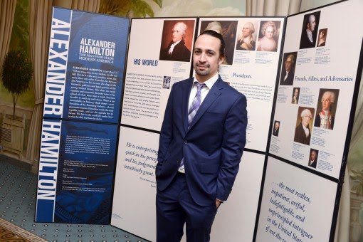 Lin-Manuel Miranda poses for a photo.