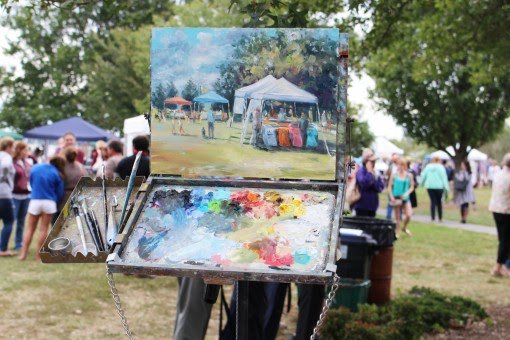 Painting of the RiverFest.