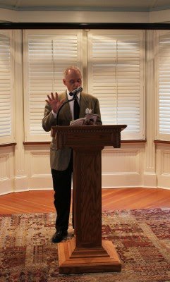 Dr. Striner reads a poem