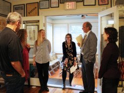 Sicker talks with professors of the WC English department.
Julie Armstrong