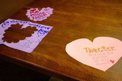 A few valentines are made out to places like the WAC Publications House and Garfield theater.