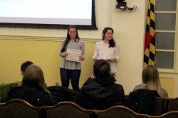 Kerrigan Buck accepts her certificate