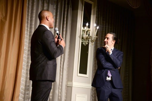 Christopher Jackson and Lin-Manuel Miranda perform “One Last Time.”