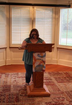 Reagan Harvill reads.