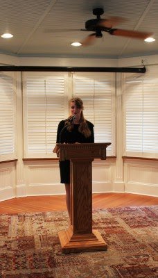 Olivia Serio reads "To Rosamund," the poem that Bennett read during the April 2016 event, "Whan that Aprille Day"
