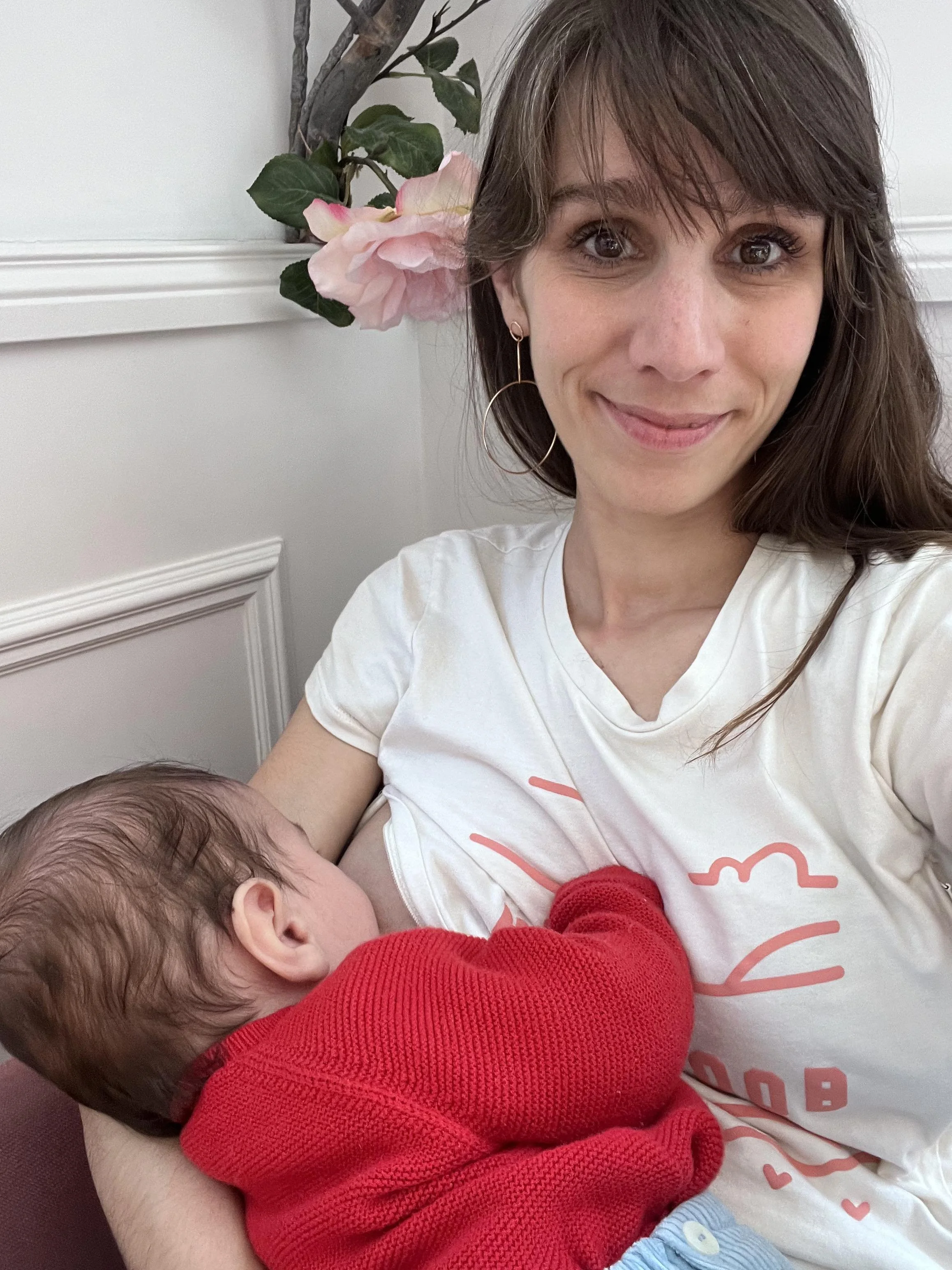 Claire, participante à un cours de préparation à la naissance en ligne