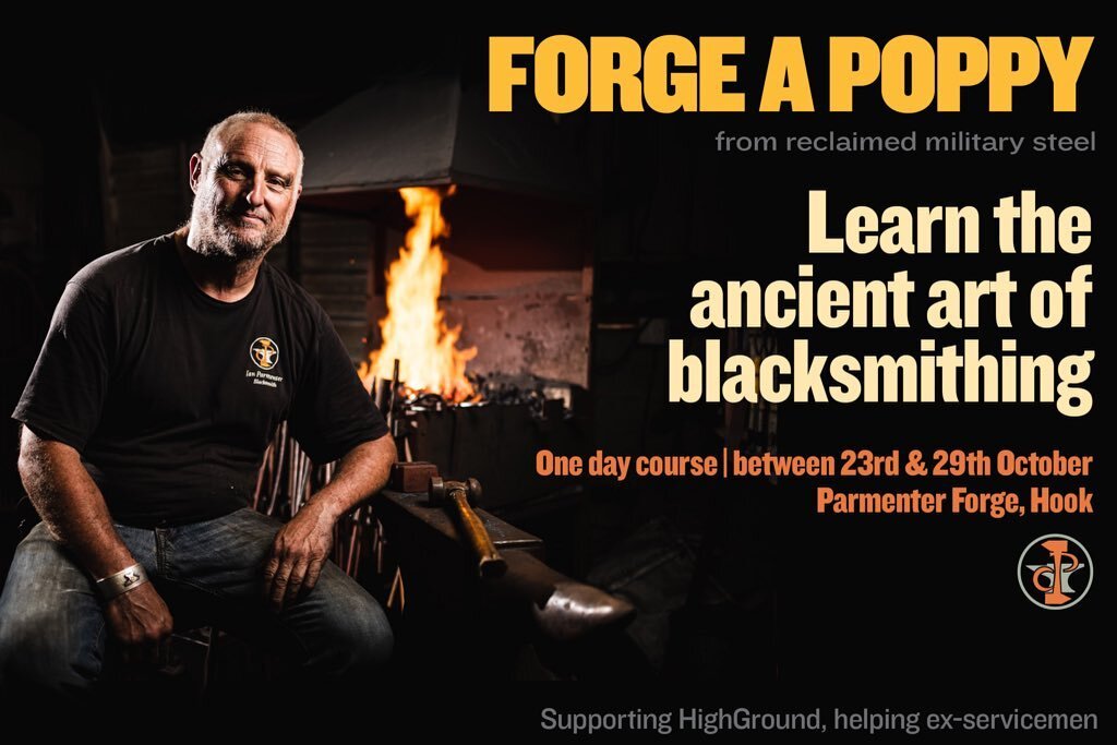 Proud that our Poppy course is featured in this month&rsquo;s Business Magazine. https://thebusinessmagazine.co.uk/blog/ex-military-blacksmith-invites-you-to-forge-poppies-from-military-vehicles-for-remembrance-day/
