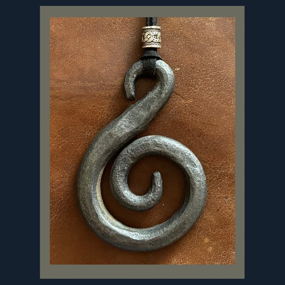 Hand forged Double Swirl