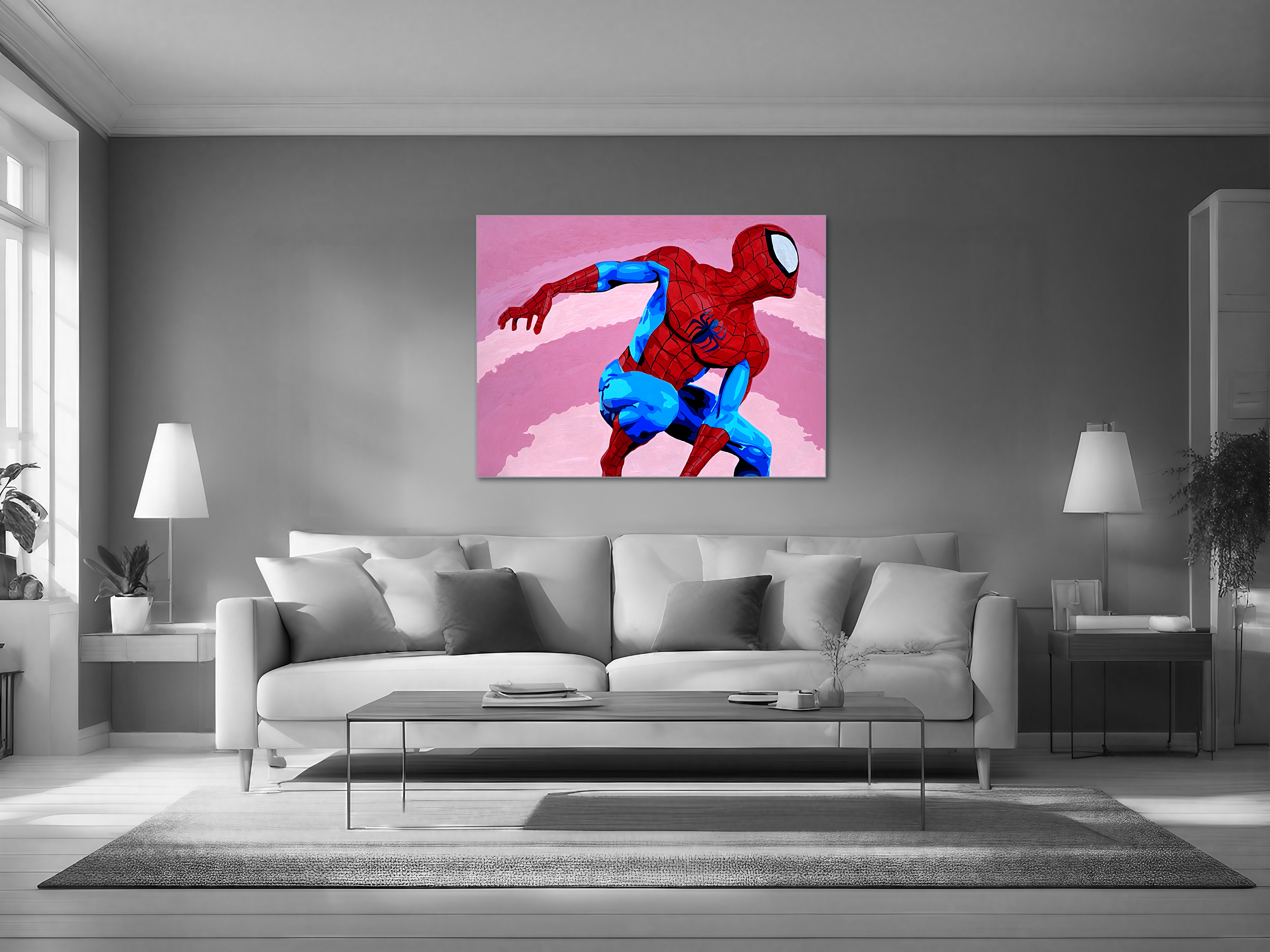 🔴 SOLD - Spider-Man – Acrylic Painting