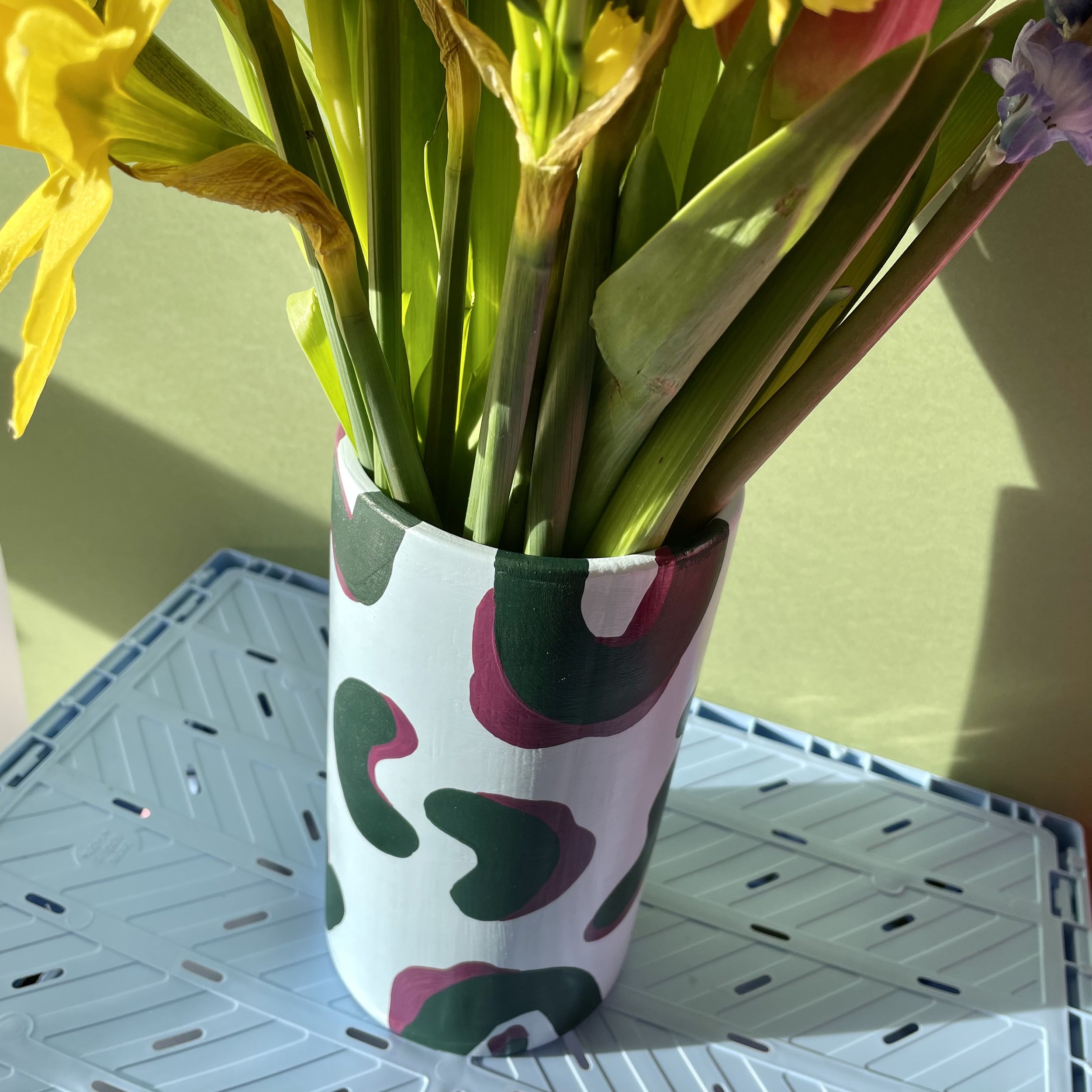 wide ceramic vase