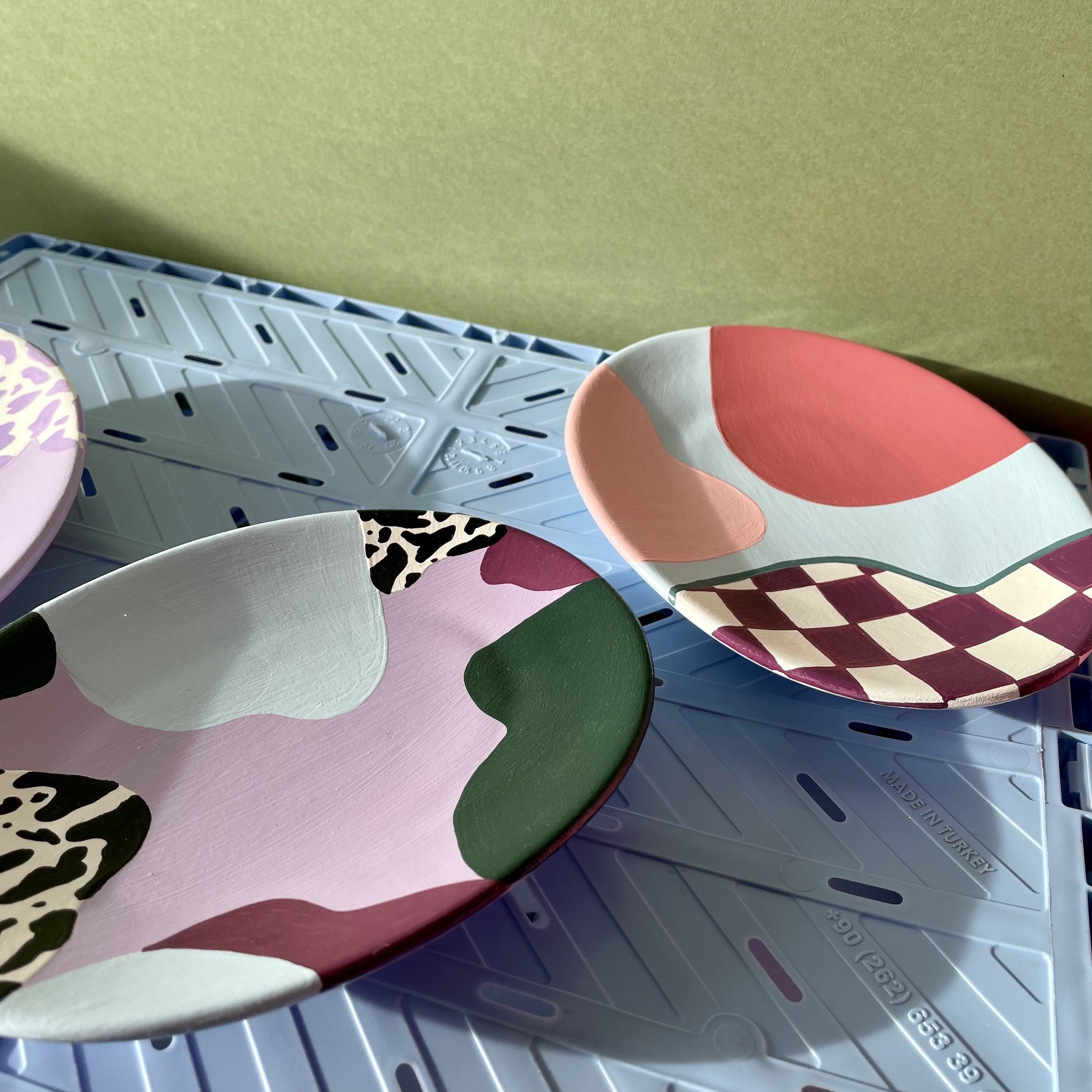 cow print trinket dish