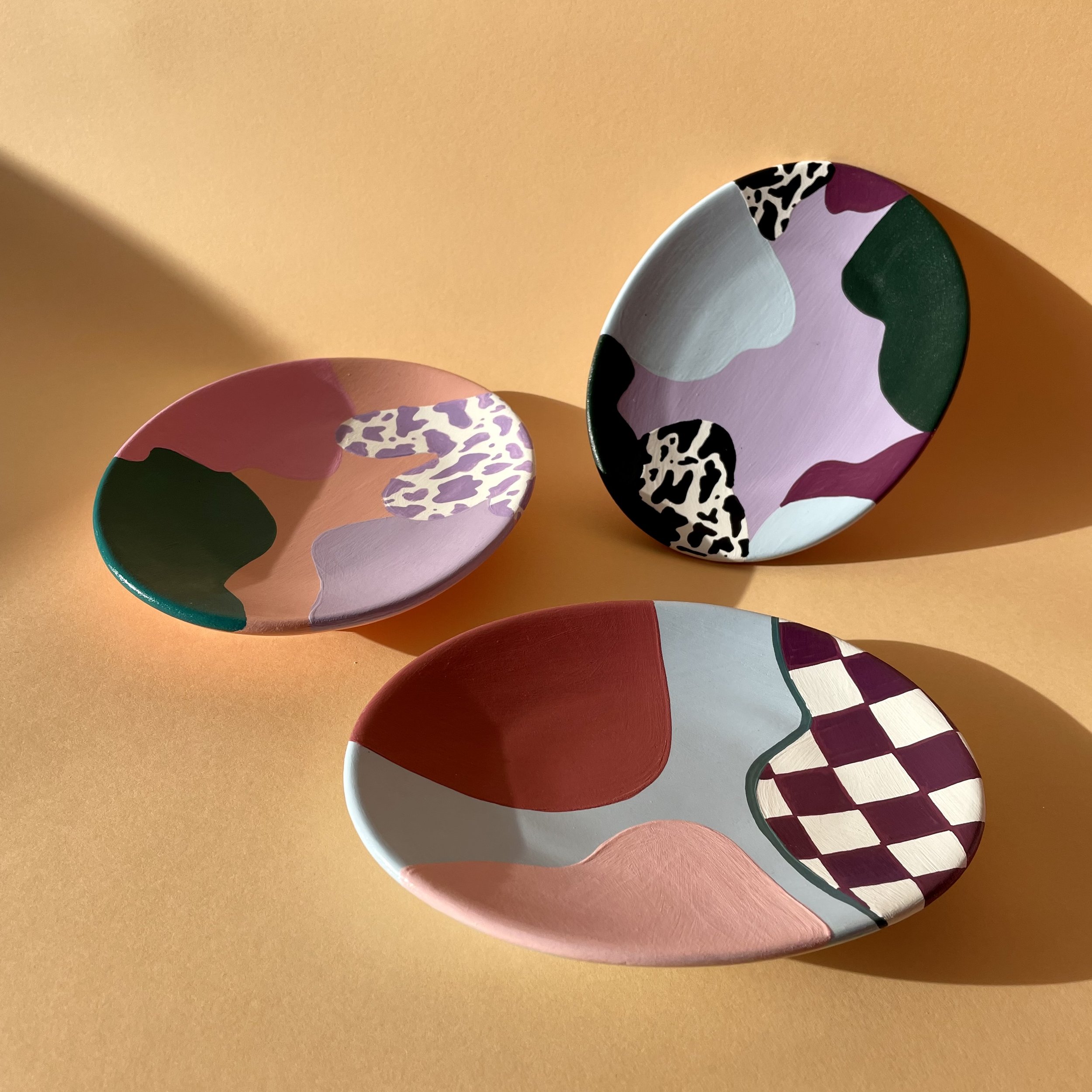 patterned trinket dishes