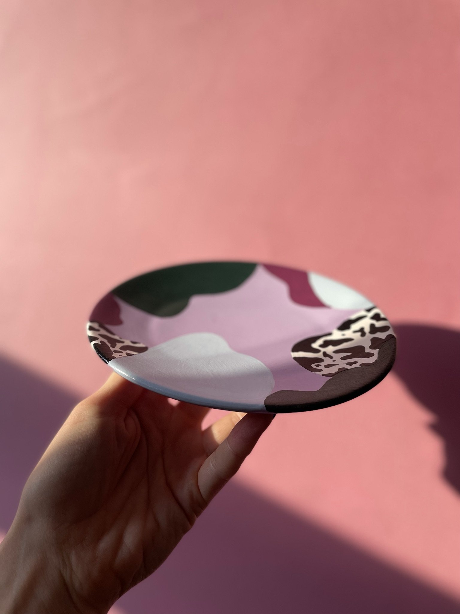 lilac and bright coloured trinket dish