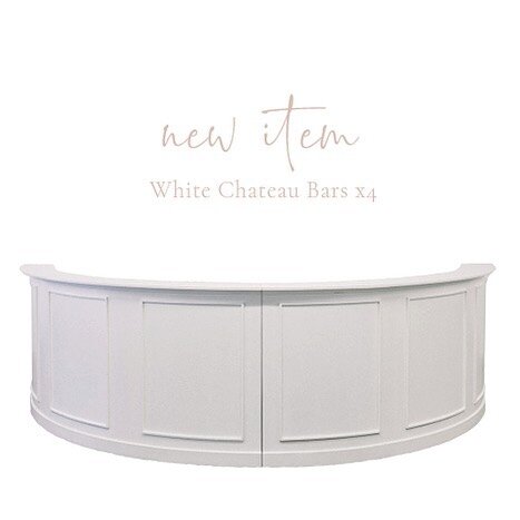 Looking for a statement bar to place in the middle of your event? Use just one, two, three or all four to create a full circle bar ⭐&nbsp;&nbsp;

Featuring the new White Chateau Bars (x4 available)

#mixology #cocktails #happyhour #craftcocktails #ba