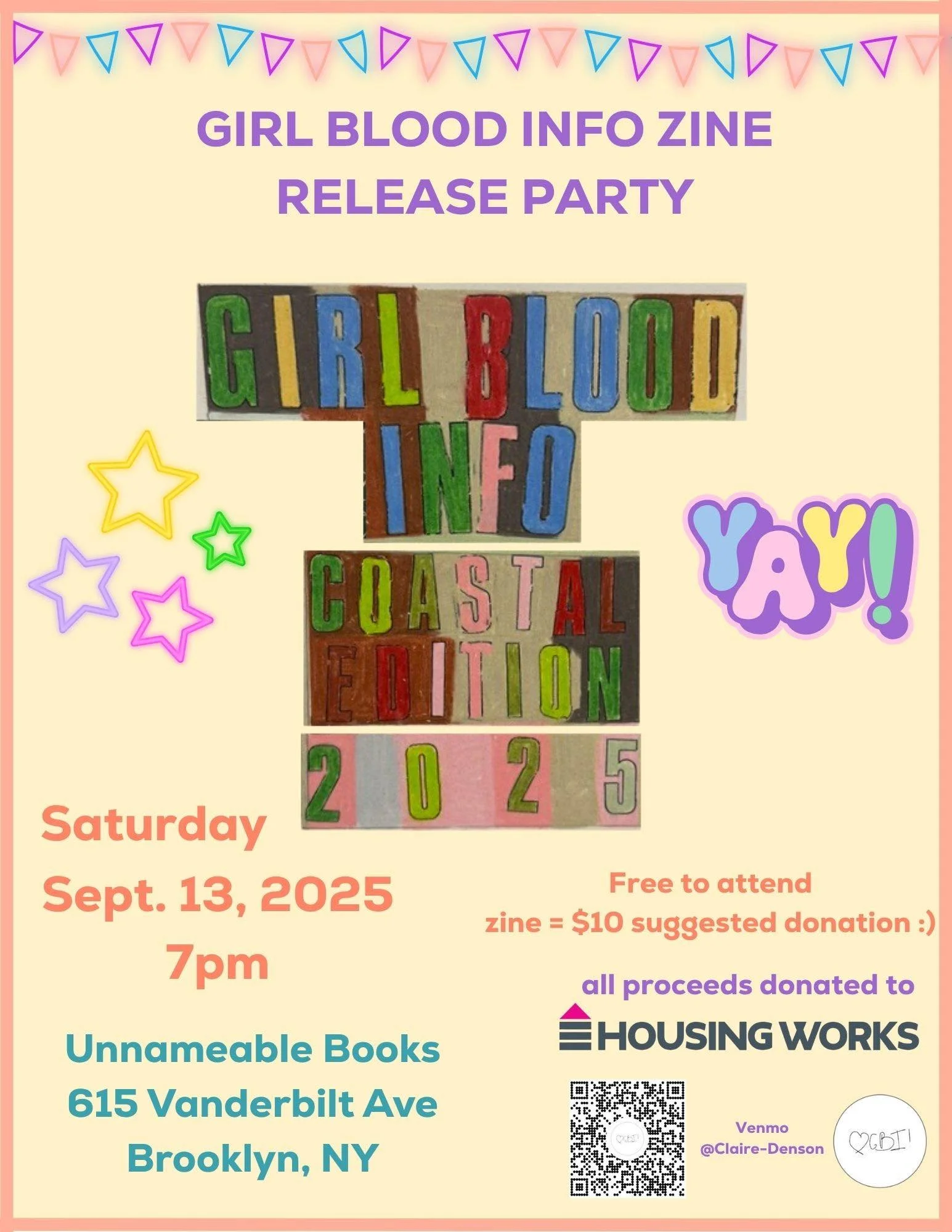 Girl Blood Info Zine Release