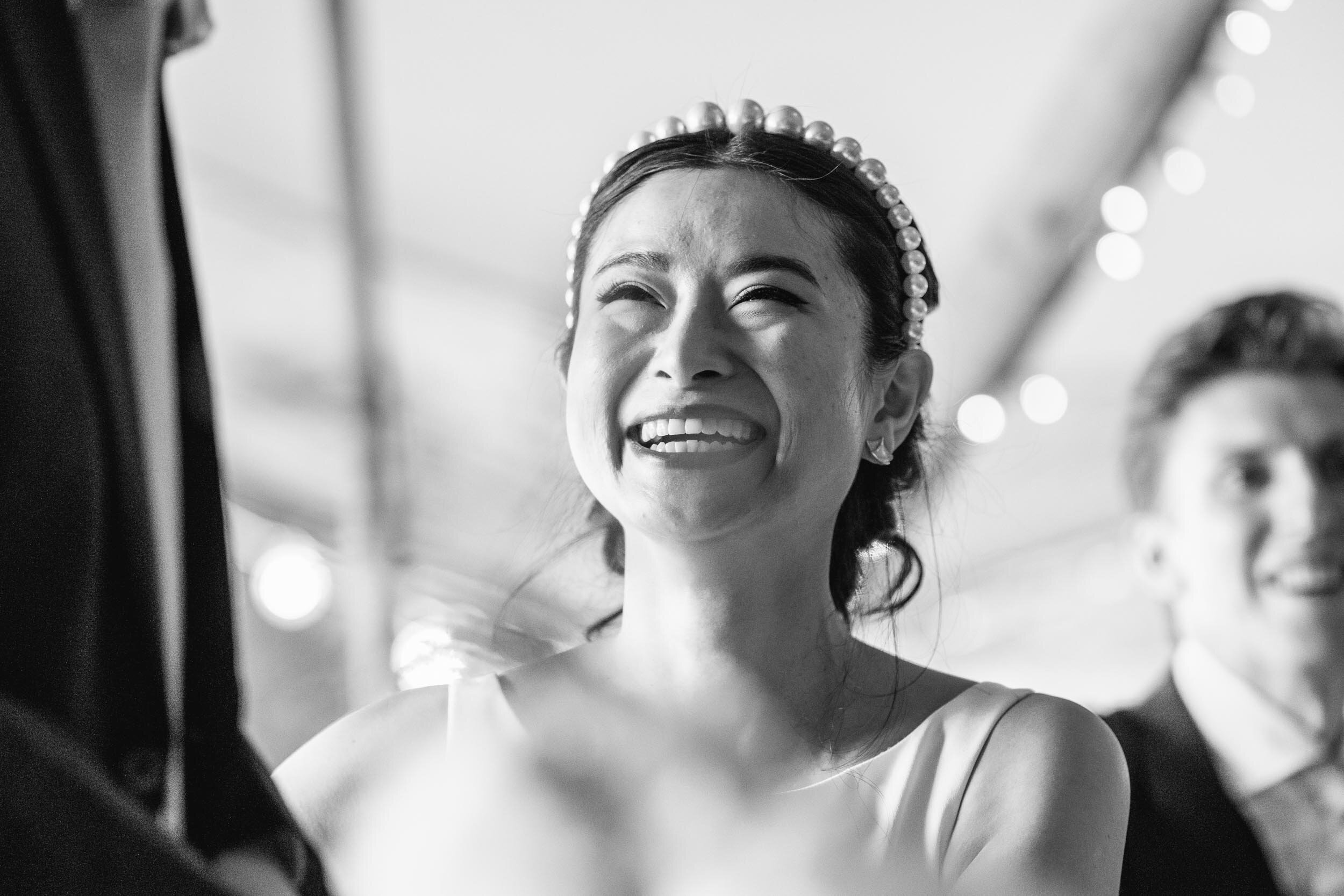 bride smiling