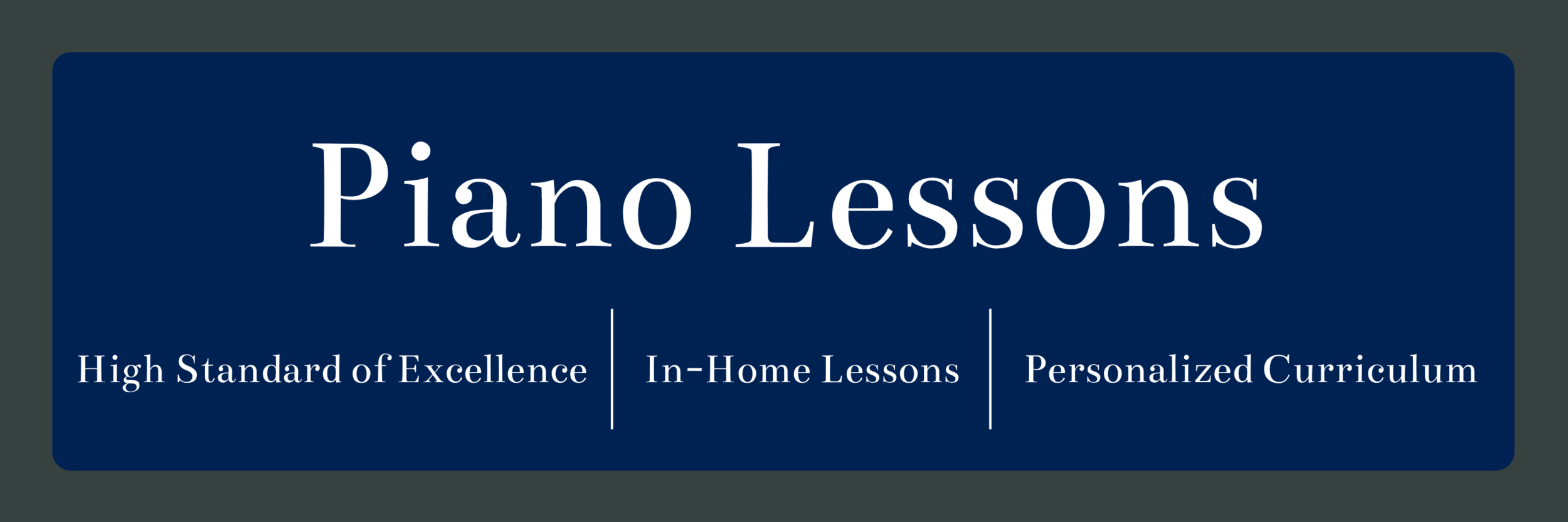 Piano Lessons