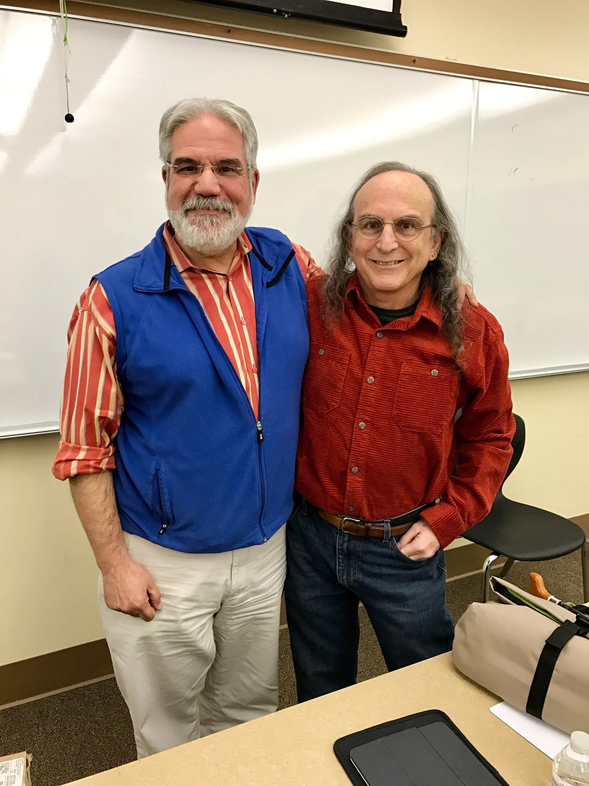  With Professor Wayne-Daniel Berard at Nichols College, 09/11/2017 
