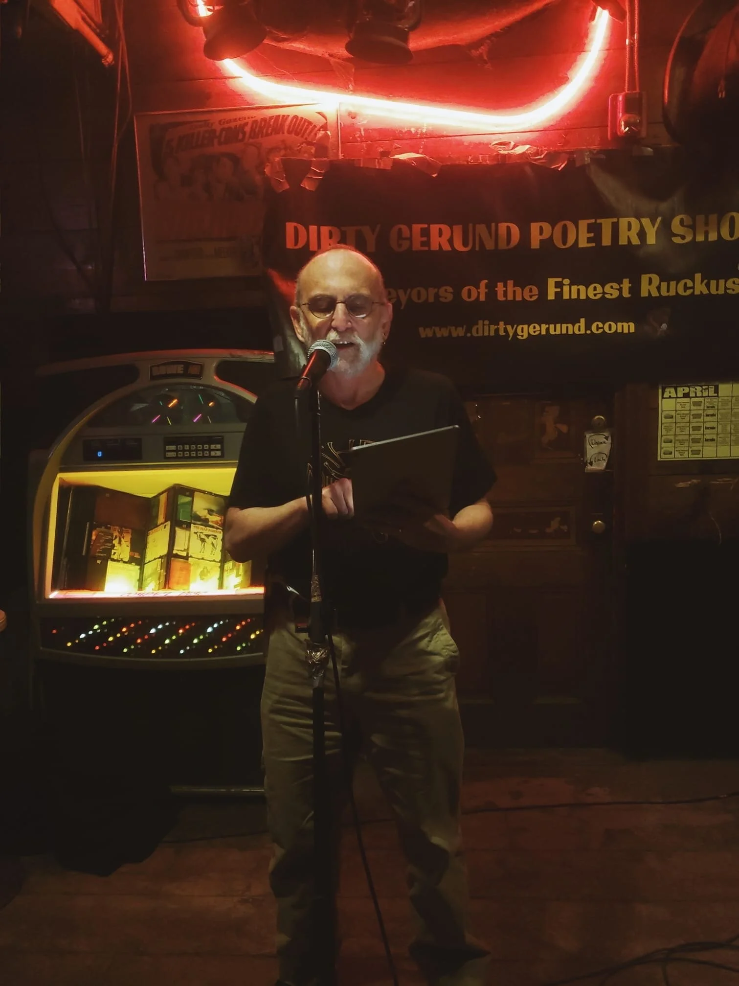 Dirty Gerund Poetry Show in Ralph's Rock Diner 04/08/2019