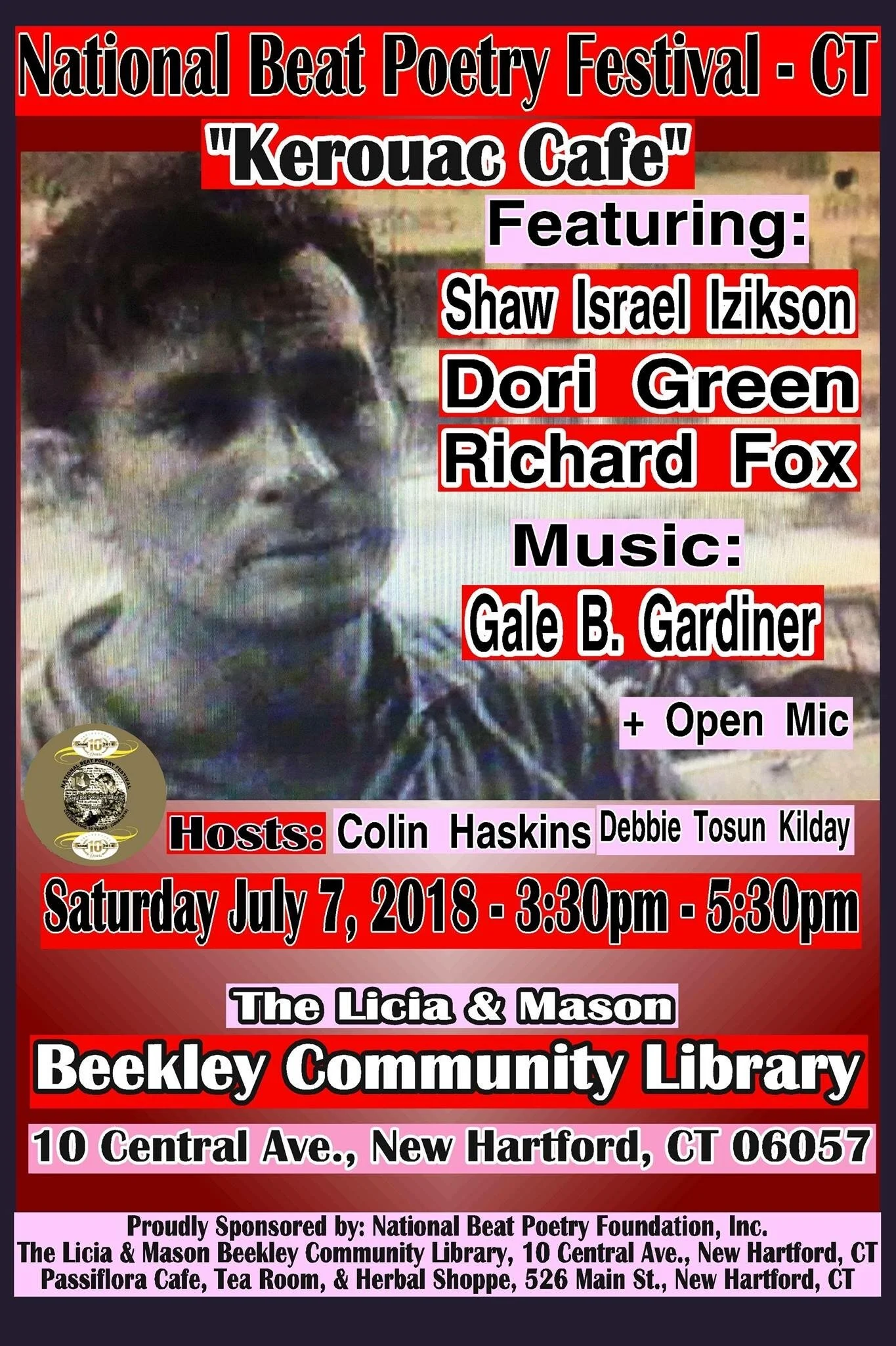 Kerouac Café at Beat Poetry Festival, July 2018