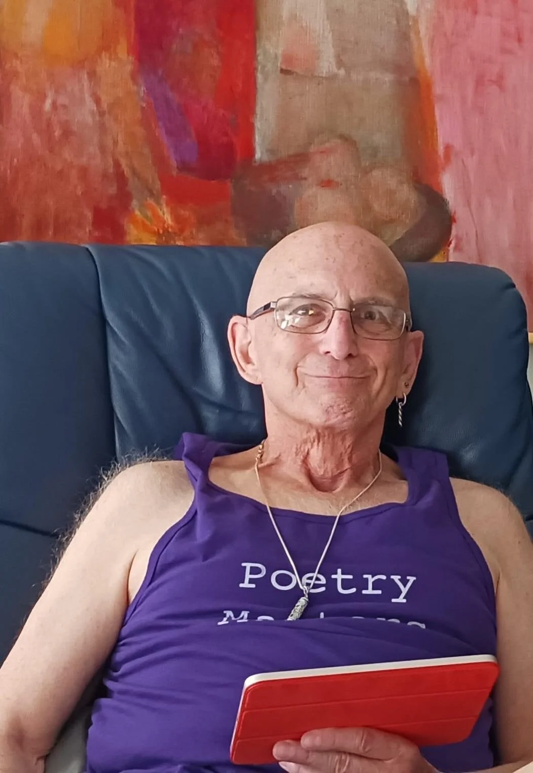 recording "Revival" for Worcester Magazine, Photo by Margaret Smith