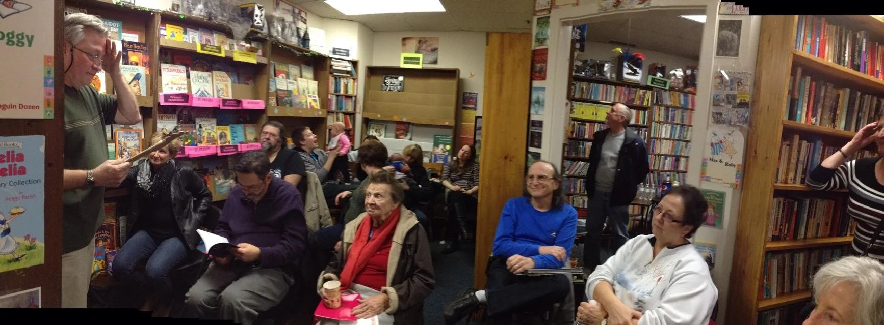 Worc Storytellers at Annie's Book Stop on December 26, 2014. Photo by Kristina England