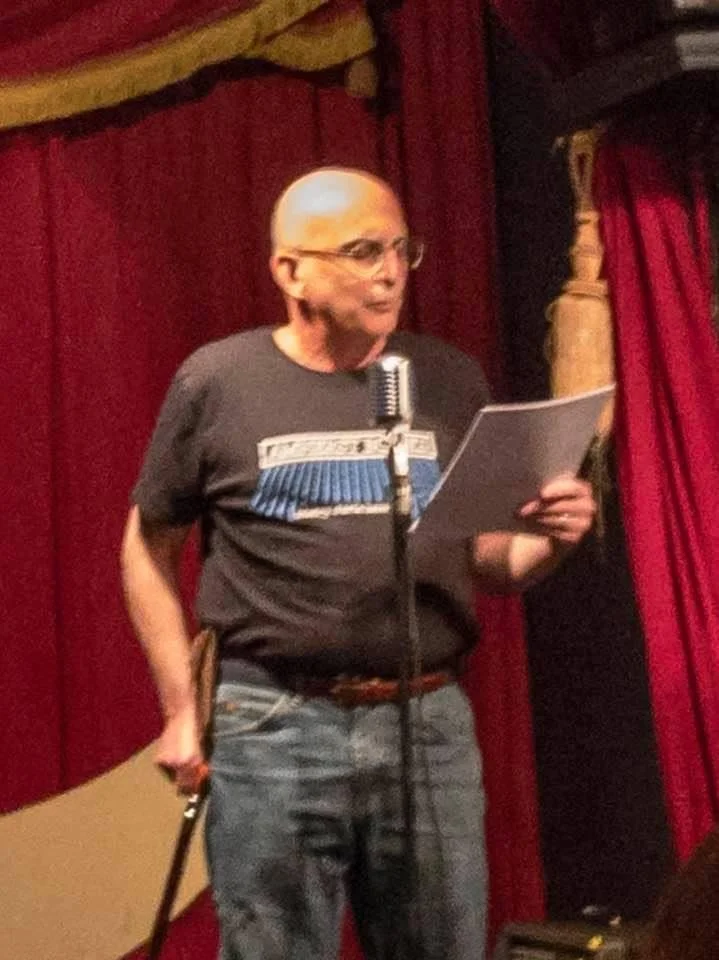 When Sarah St George posted on the closing of Nick’s/LISTEN!, she chose this photo as epitomizing the reading. I’ve never been so humbled or so honored.