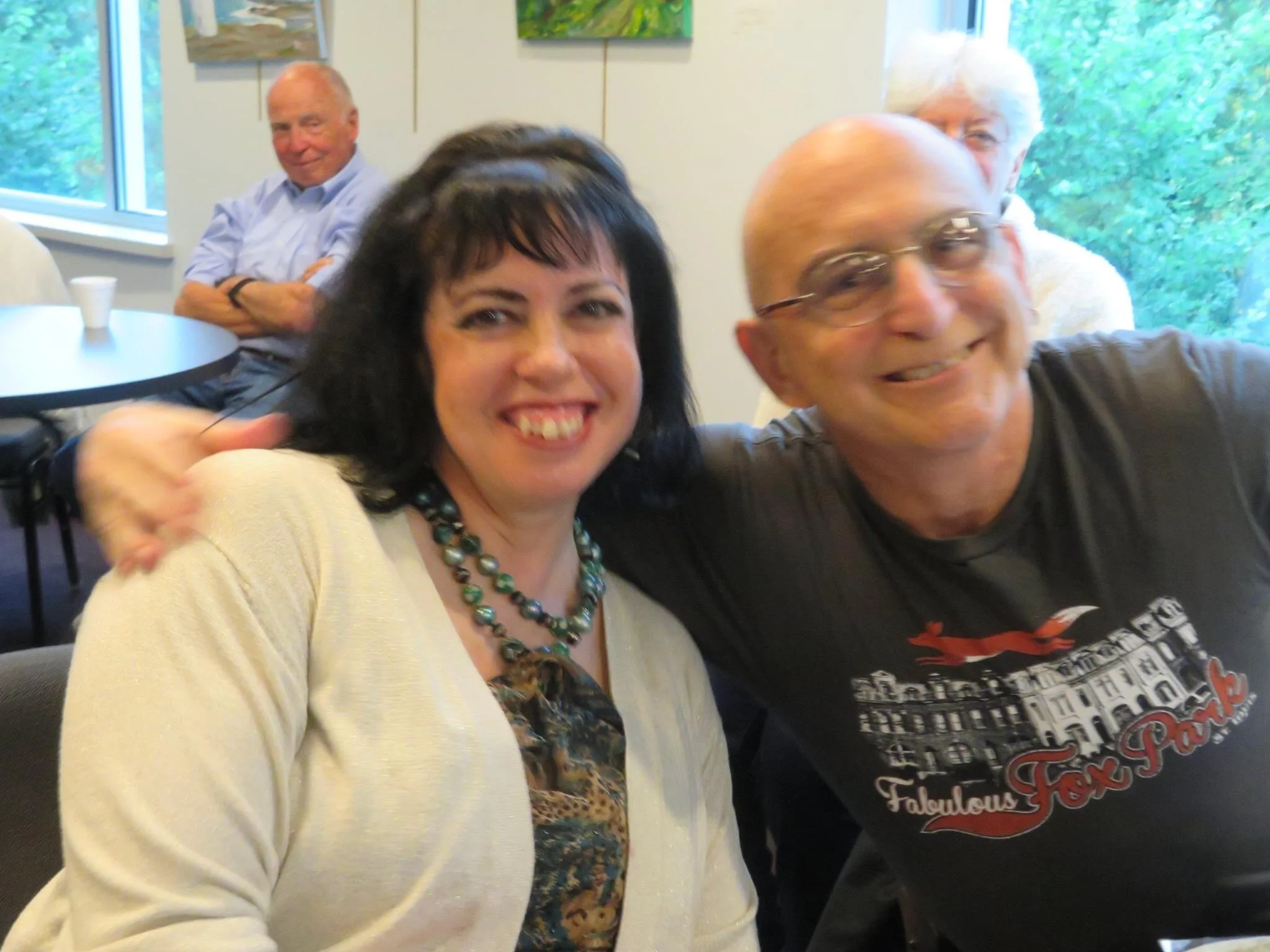 With Anne Marie Lucci, Poetry Angel, at her Street Beat