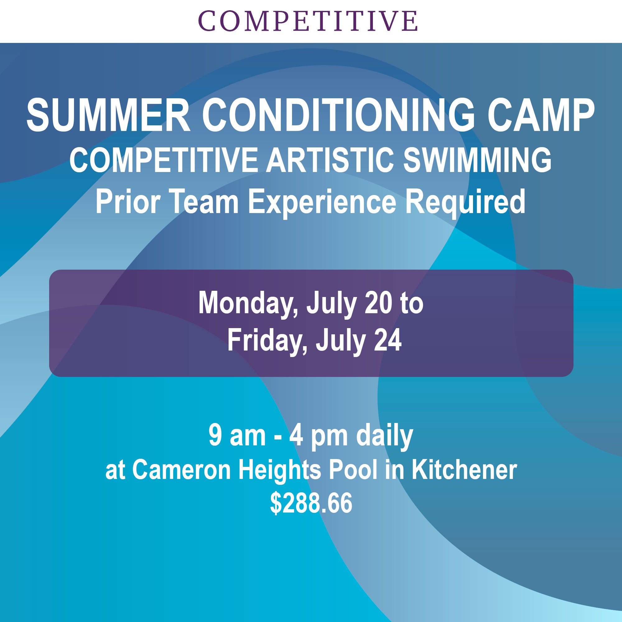 Summer Camp- July Competitive
