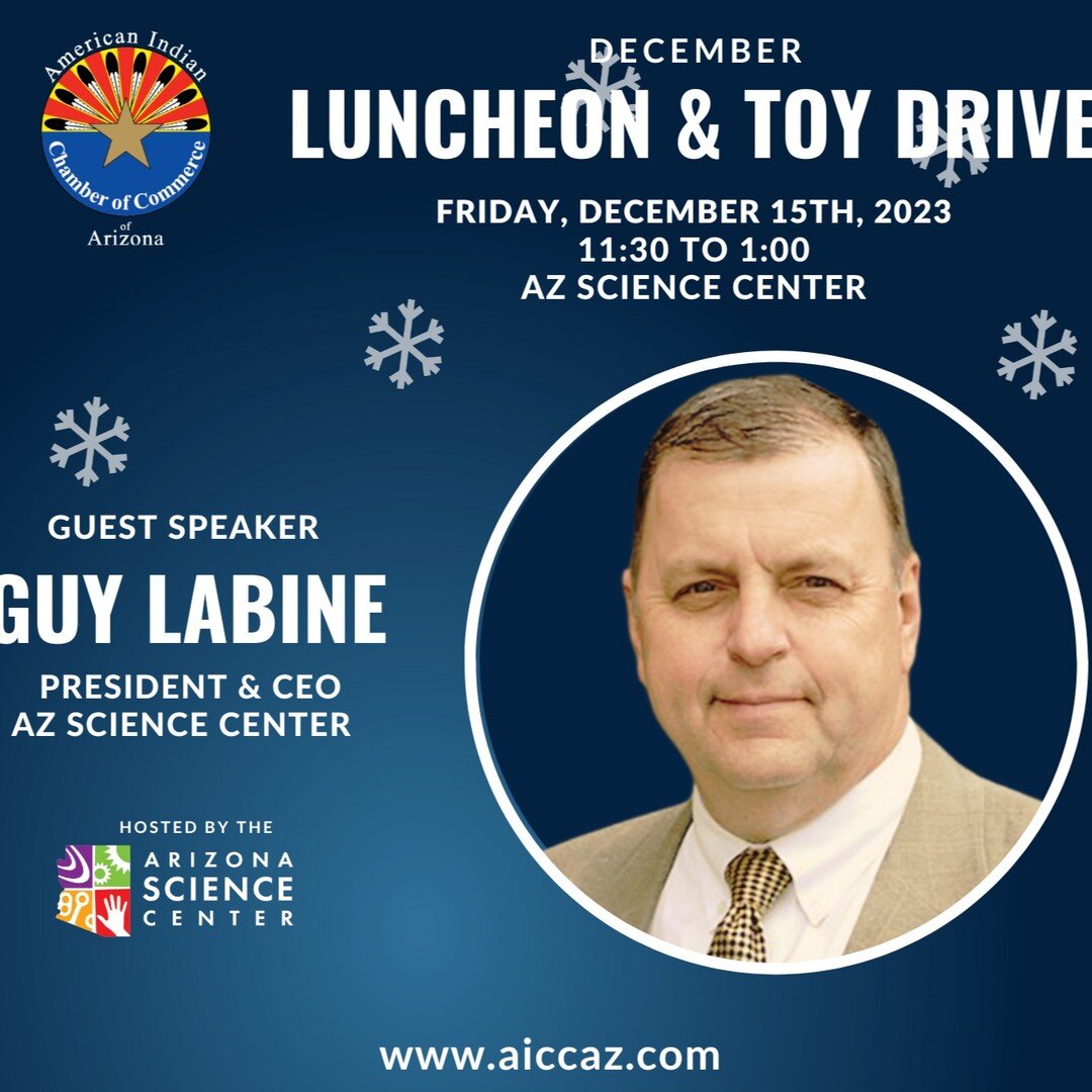 🎁TOY DRIVE🎁TOY DRIVE🎁TOY DRIVE benefiting the @phxindcenter ! Join us and learn more about @azscience 

THIS FRIDAY, register at https://www.aiccaz.com/event-list#!event/register/2023/12/15/december-networking-luncheon