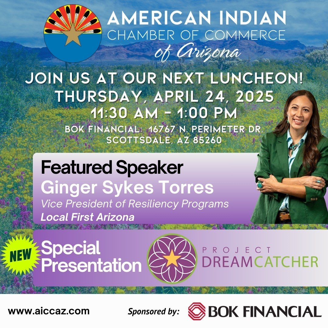 🌟 AICCAZ April Luncheon Announcement! 🌟

📣 JUST ADDED! We&rsquo;re excited to announce that Project DreamCatcher will provide a special presentation at the April AICCAZ Luncheon!

Project DreamCatcher is a no-cost business development program desi