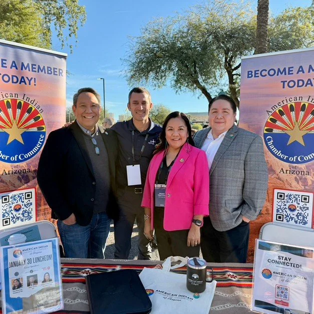 Today, the American Indian Chamber of Commerce of Arizona proudly participated in Indian Nations &amp; Tribes Legislative Day at the Arizona State Capitol, promoting Native small businesses and entrepreneurs, membership opportunities, and upcoming ev