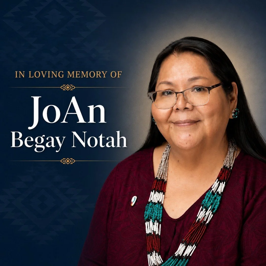 The American Indian Chamber of Commerce of Arizona family is deeply saddened by the passing of former board member JoAn Begay Notah, a tireless advocate for Native entrepreneurs, Tribal businesses, and economic empowerment across Indian Country.

JoA