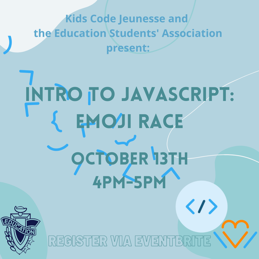 Javascript Introduction Emoji Race Course Emoji Hosted By Kjc Education Students Association