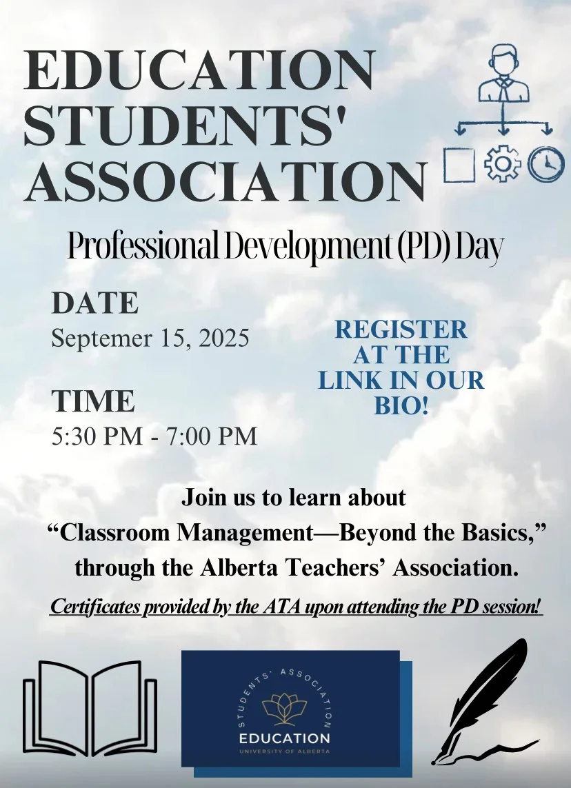 PD Day ("Classroom Management-Beyond the Basics," through the Alberta Teachers' Association.)