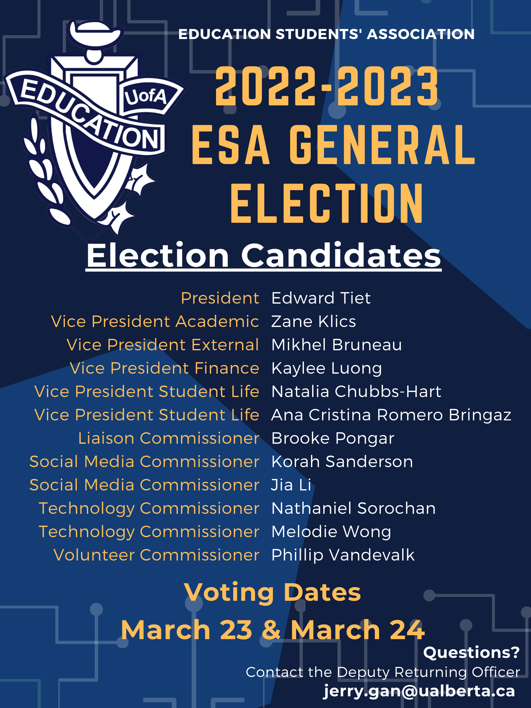 Uofa Fall 2023 Calendar Fall By-Election — Education Students' Association