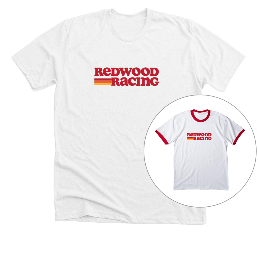  Redwood Racing Retro Tee, a Solid White Blend Premium Unisex Tee Redwood Racing Retro Tee, a Solid White Blend Premium Unisex Tee (back-view) Redwood Racing Retro Tee