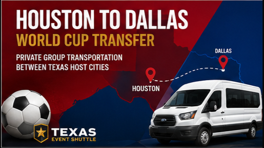 Houston World Cup shuttle service for private fan groups and corporate transportation