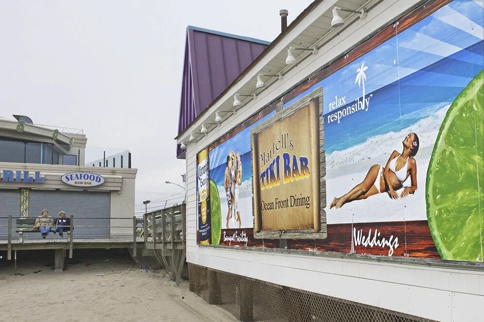 Billboards & Ladies on Bench