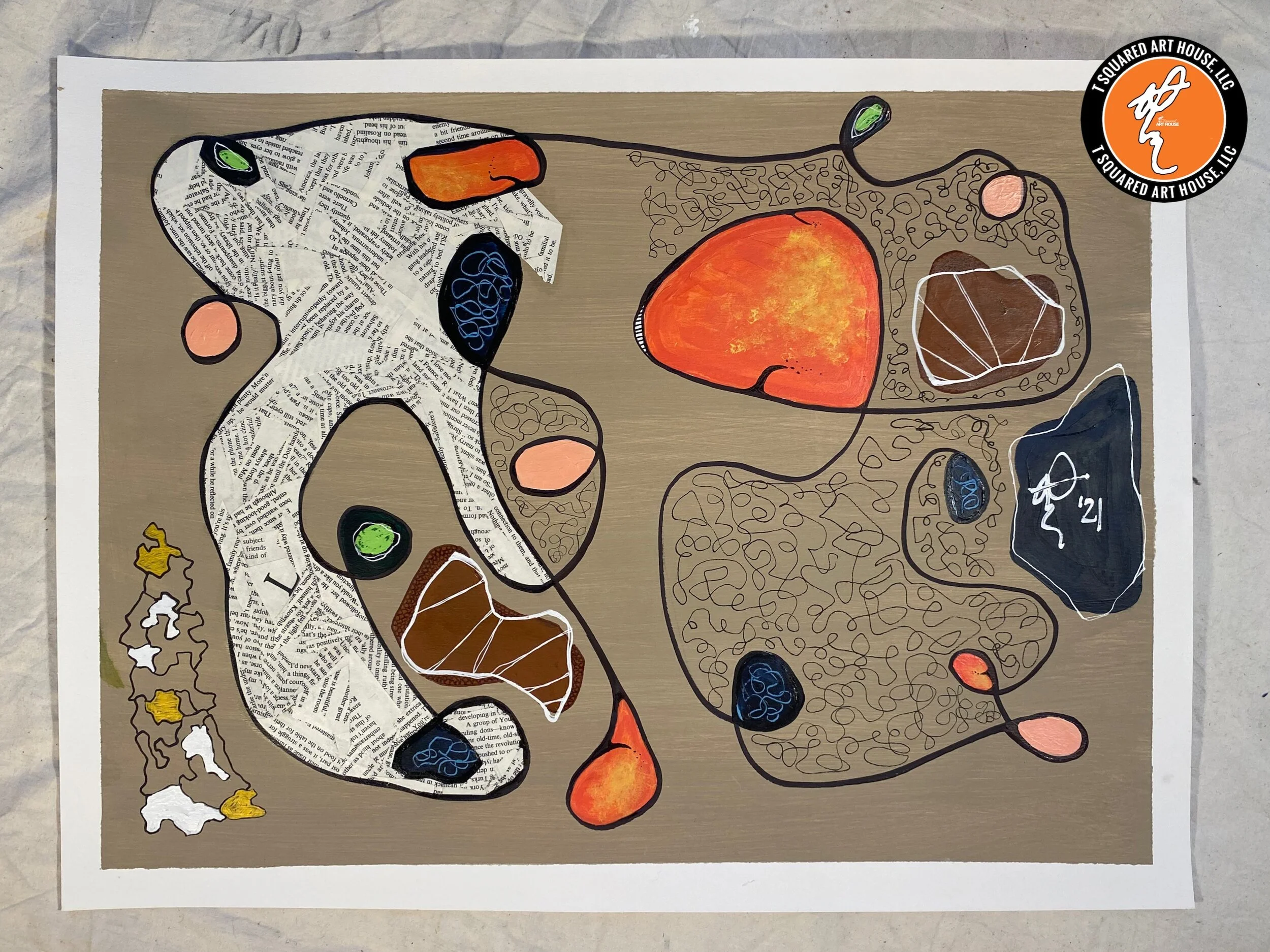 DMMDI- Series of 3: I | 2021 | ACRYLIC | 18x24