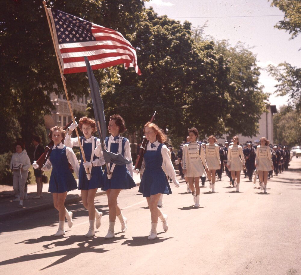 Children hold American flags for Bernardsville Memorial Day Parade