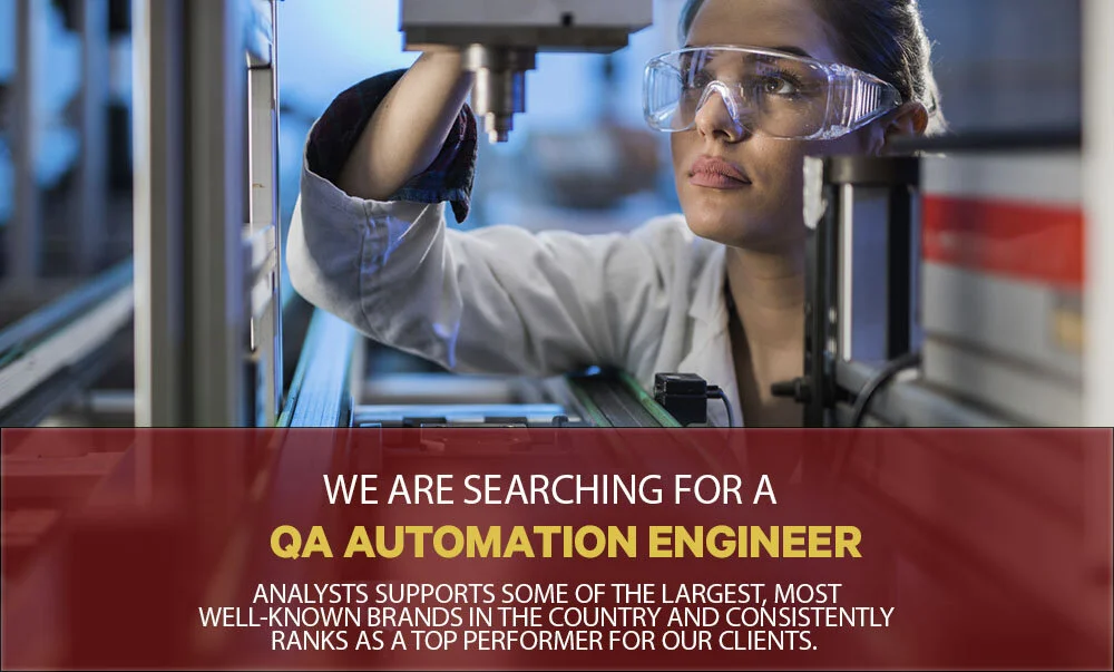 LinkedIn ad promoting our QA Automation Engineer open position.