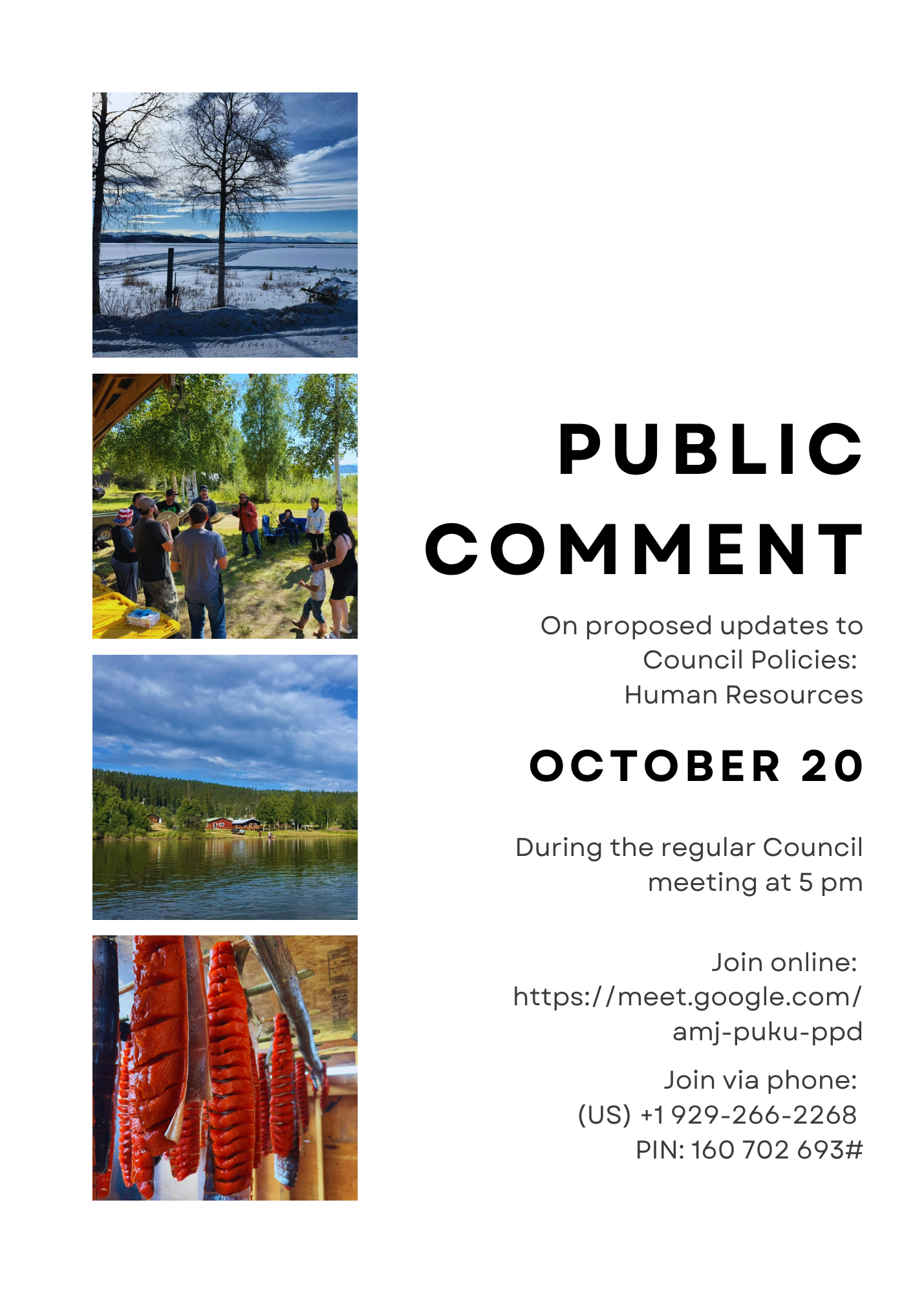 Public Comment: HR Policies