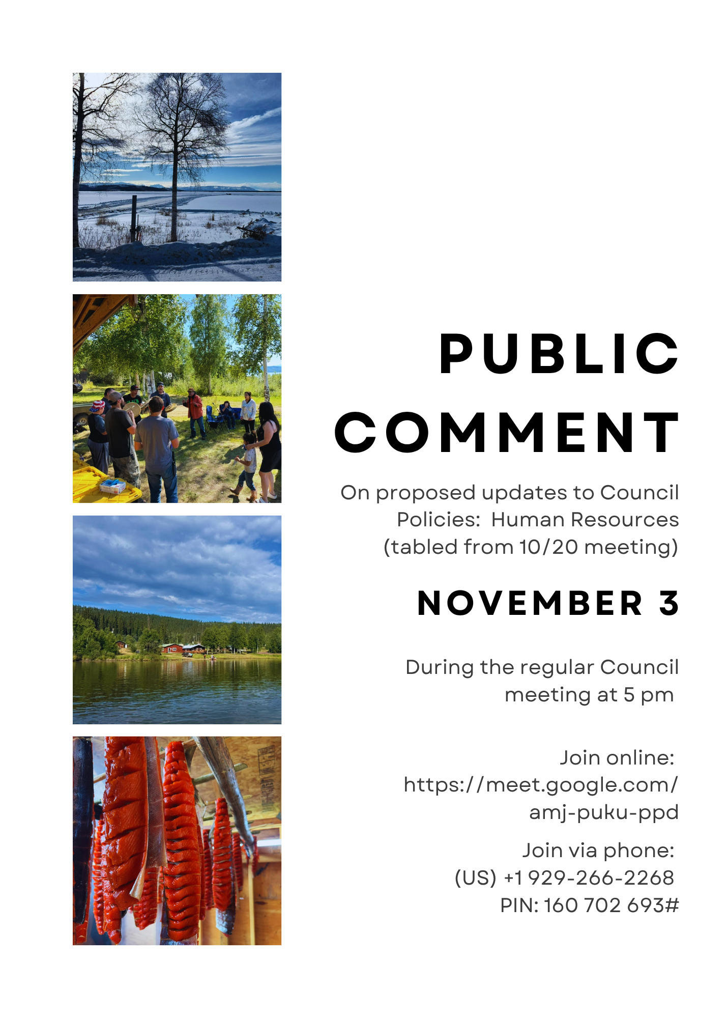 *Rescheduled* HR Policy Public Comment
